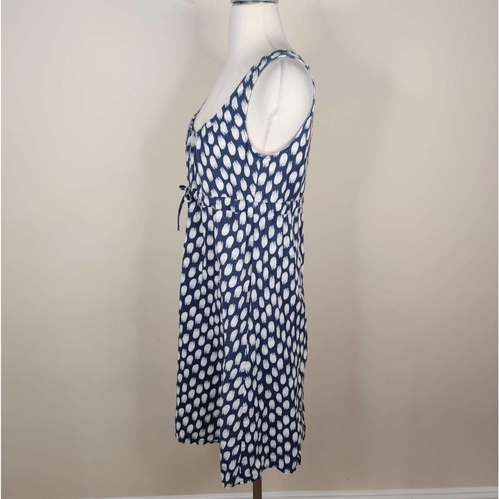 Patagonia Polka Dot Sleeveless Dress - Blue and White - Picture 4 of 9